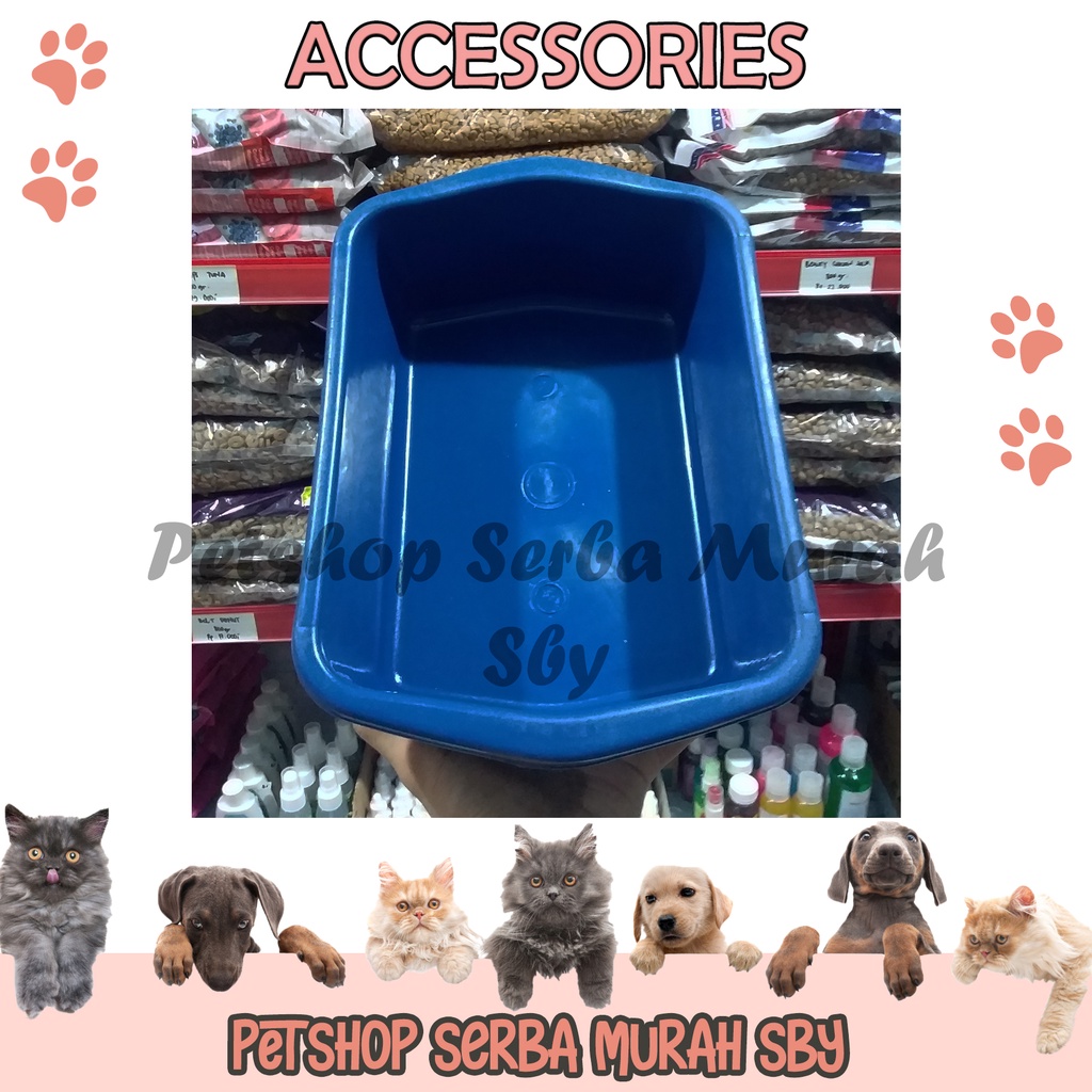 Litter Box SMALL / KECIL Tempat Untuk Pasir Kucing - Accessories Hewan Peliharaan