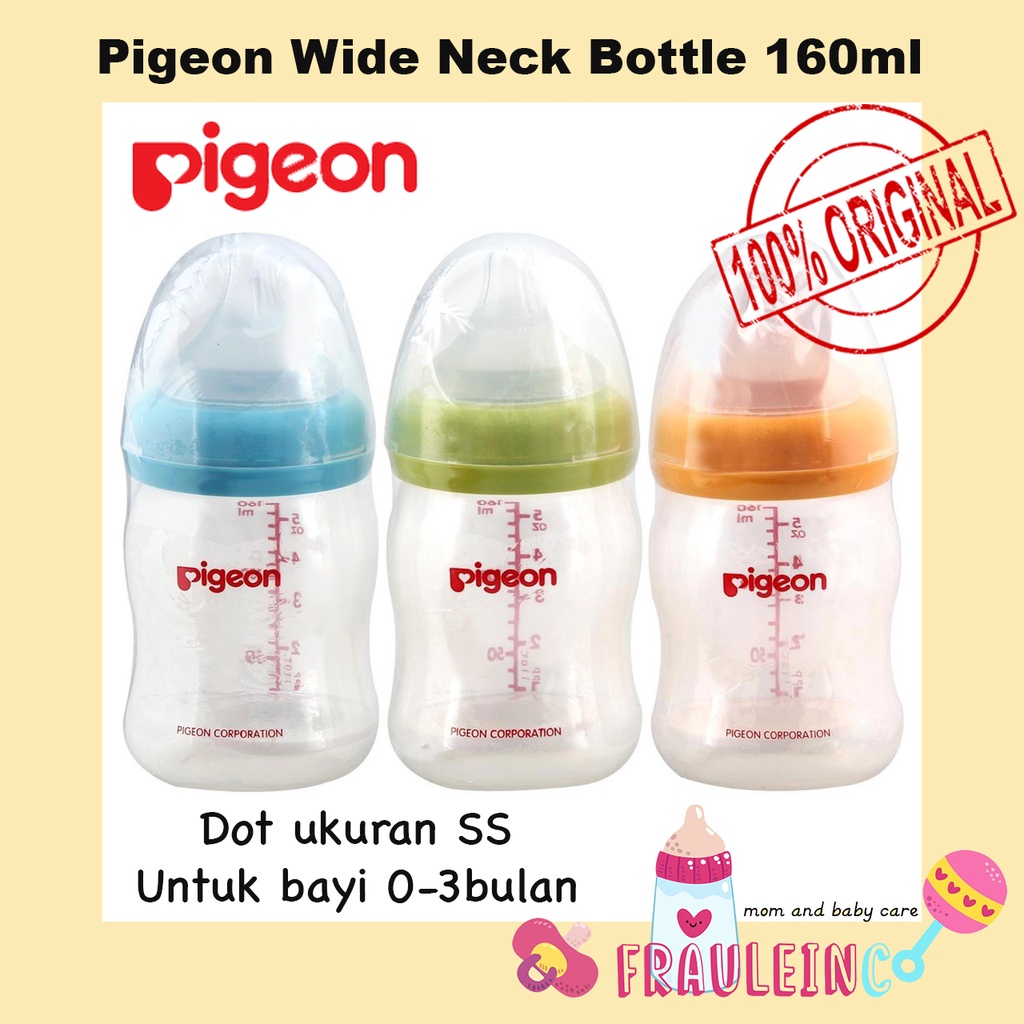 *FRAULEINCO* Pigeon Wide Neck Bottle PP Nipple - 160mL