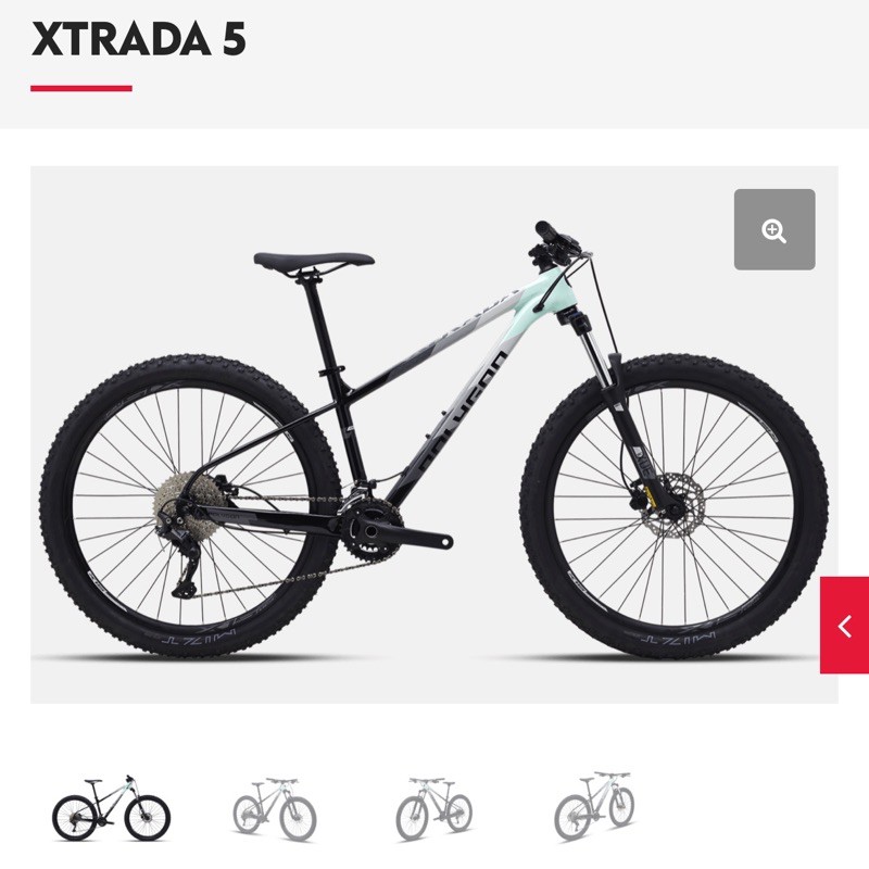 27.5” polygon xtrada 5.0 2x 10Sp deore m4100 hydro brake hollow crank fiork suntour xcm