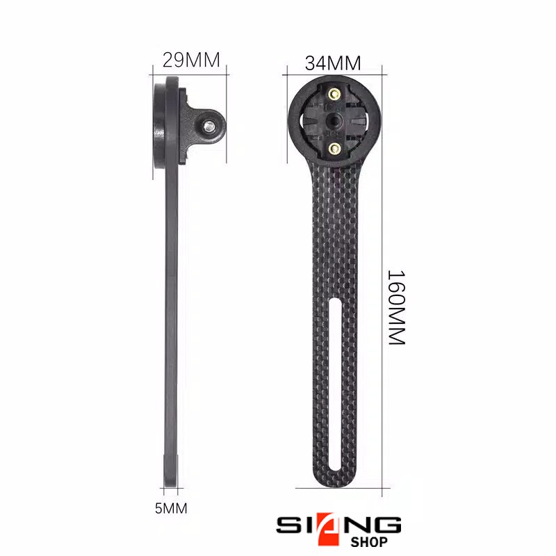 Carbon Holder Integrated Handlebar - Barfly GoPro Garmin Bryton Xoss