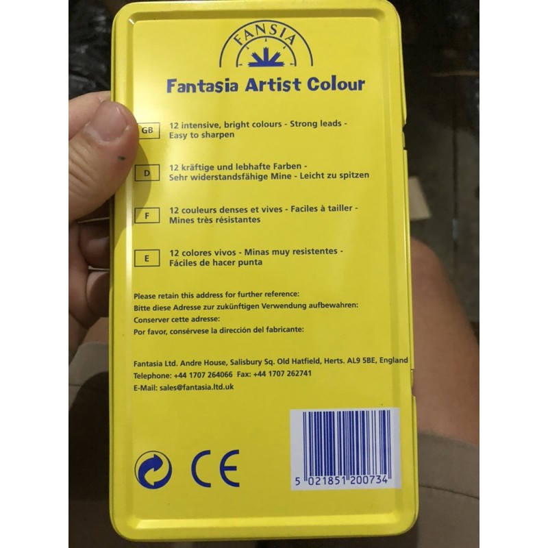 

Pensil Warna Fantasia Aquareli Biasa Kaleng 12 Warna