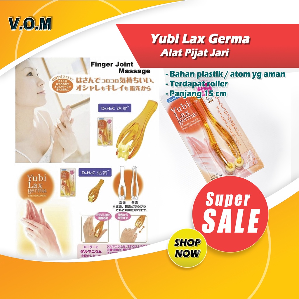 Yubi Lax Germa Alat Pijat Jari / Finger Roller Terapi Tangan dan Kaki