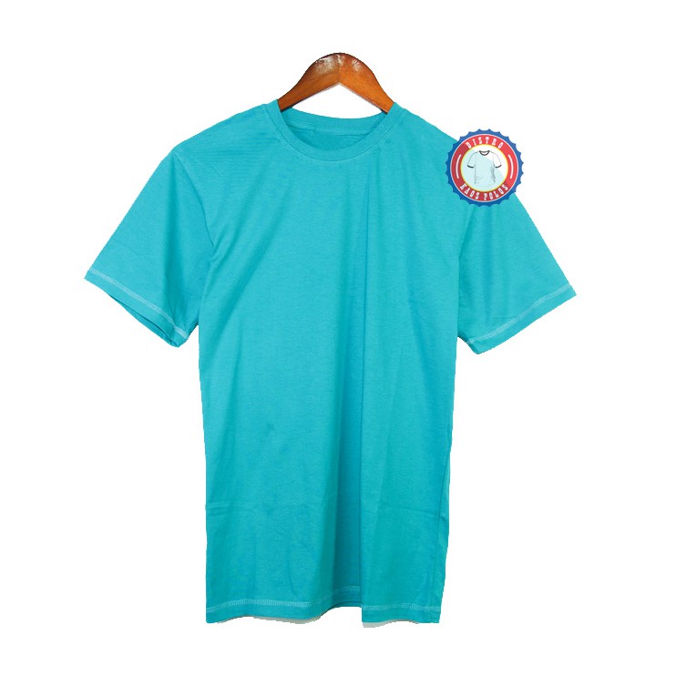  KAOS  POLOS  DISTRO  HIJAU  TOSCA LENGAN PENDEK COTTON COMBED 