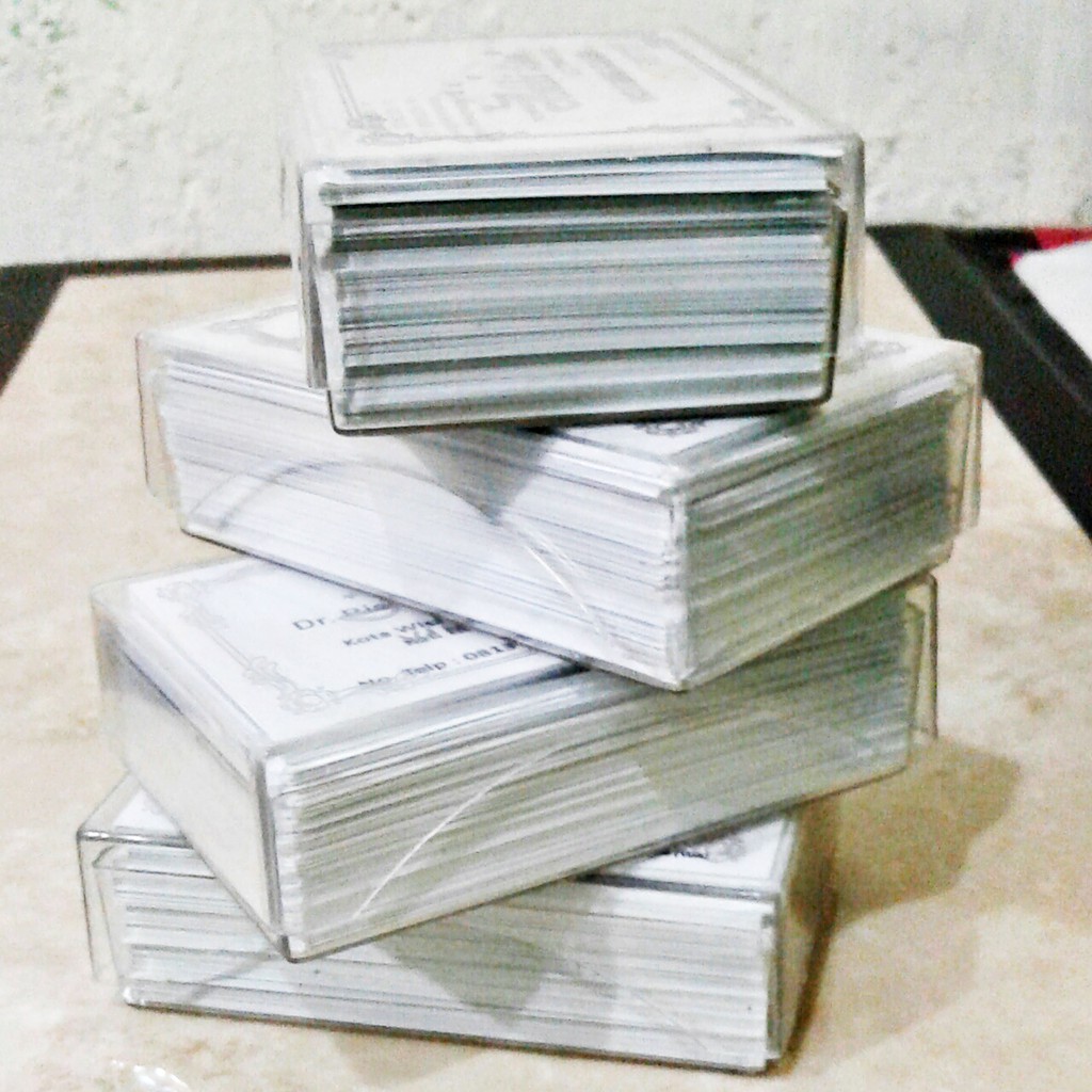 KARTU NAMA - 1 BOX - 100 PCS - 90 X 55 MM - AC 260 GSM