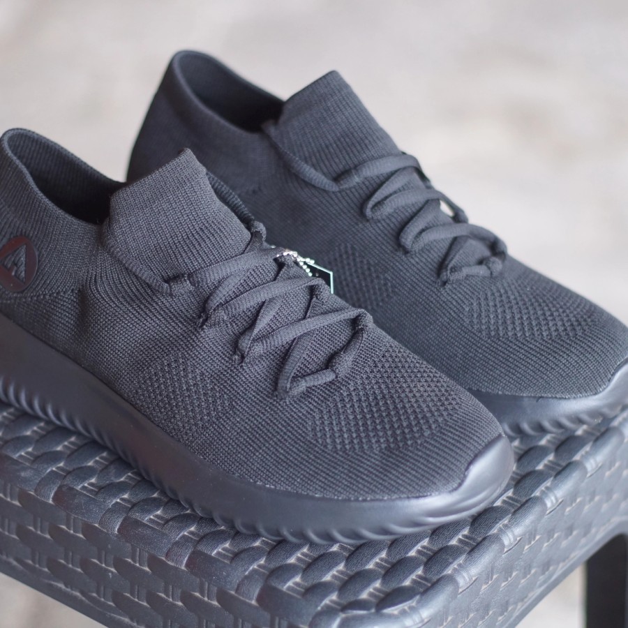 Airwalk GIOV black hitam sepatu pria sekolah murah baru original keren kerj casual sneaker sneker