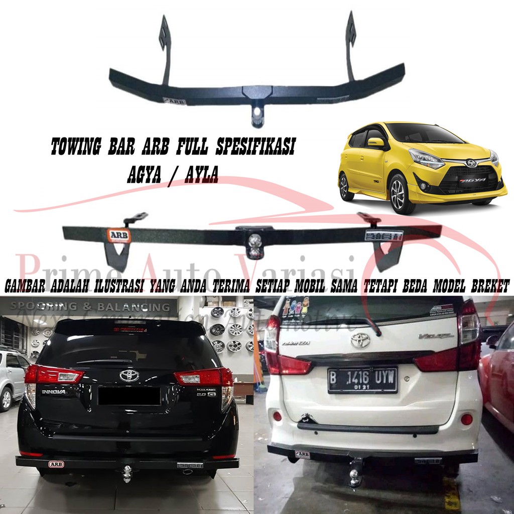 TOWING BAR ARB BESI BUMPER BELAKANG TOWING BAR - AGYA AYLA