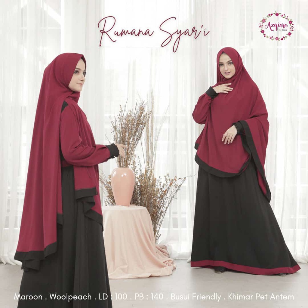 RUMANA SYARI gamis muslim original produk by qiara