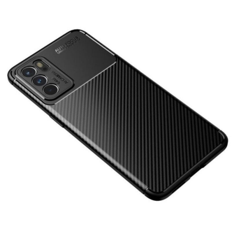 Reno 6 4G / Reno 6 5G Cover Focus Carbon Original Premium Slim Fit Silicone Soft Case Karnon Reno6