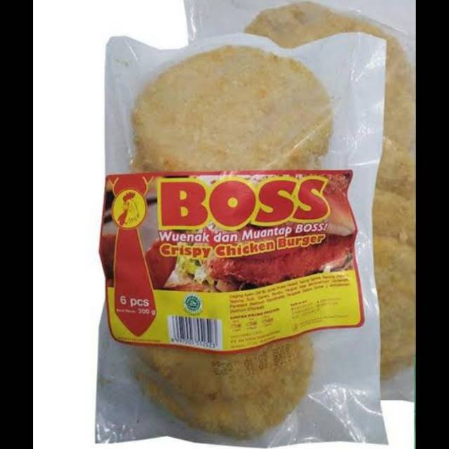 

Boss Crispy Chicken Burger 300 gr isi 6pcs