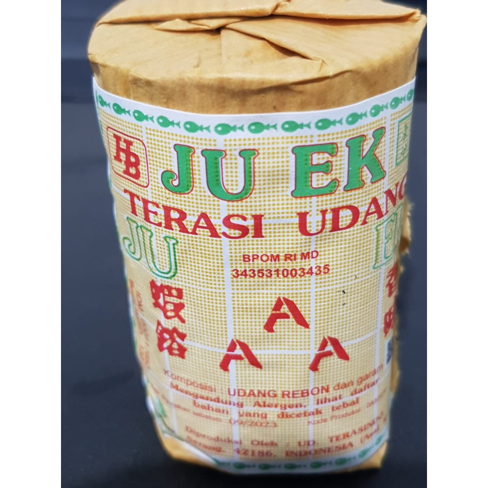 

Terasi Udang JU EK cap AAA asli no. 1 +-150gram