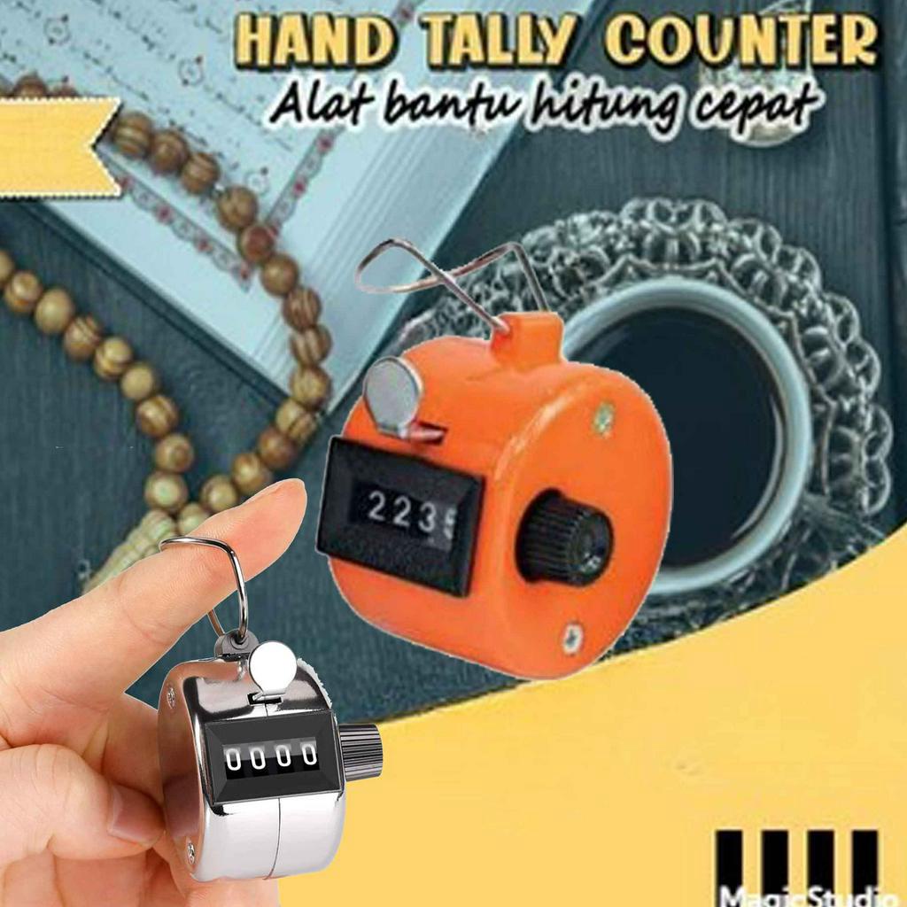 Hand Tally Counter / Alat Hitung Cepat / Alat Hitung Manual / 4 Digits