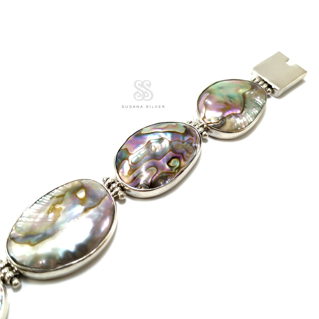 Gelang Perak Kombinasi Kerang Silver 925 Bali