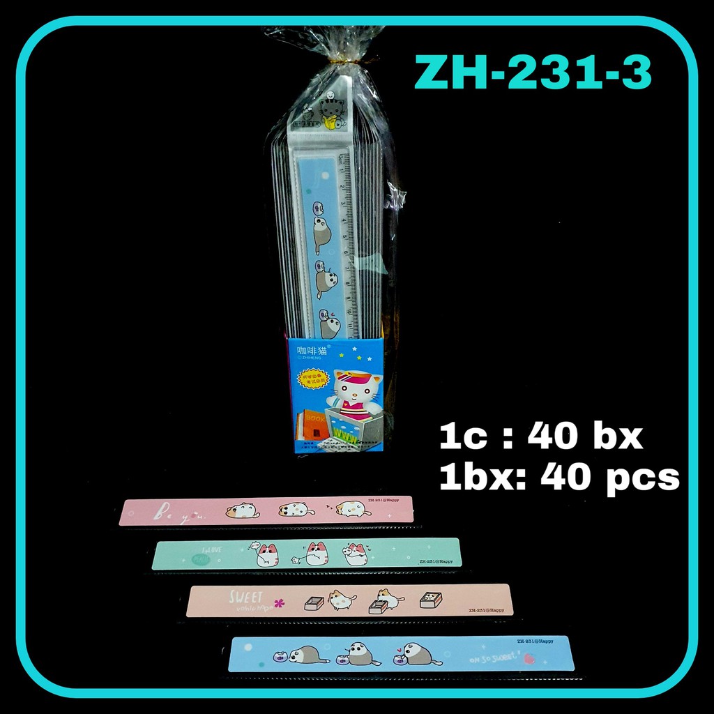 

ILP Penggaris 20cm ZH-231-3 / Penggaris Plastik / Ruler