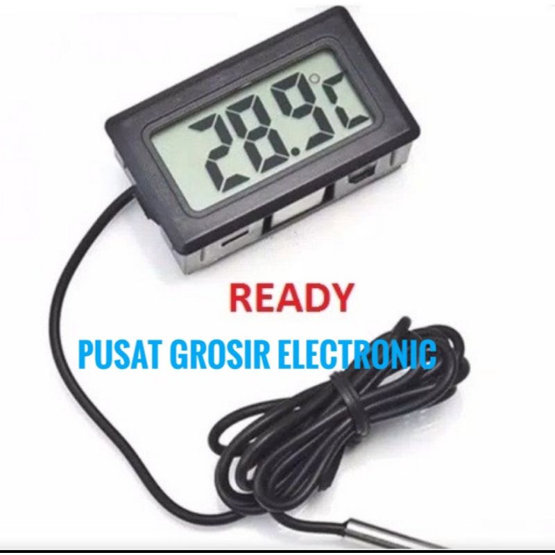 TERMOMETER SUHU TEMPERATUR MINI DIGITAL THERMOMETER WATERPROOF MINI DIGITAL THERMOMETER