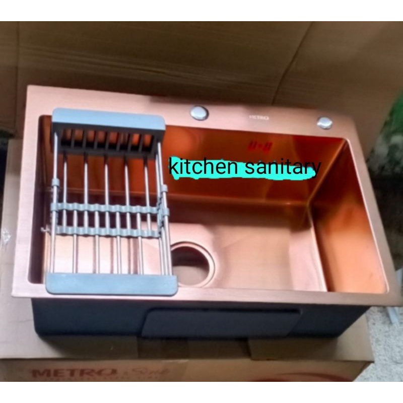 Kitchen sink ROSE GOLD 6545 Stainless / Kitchen sink gold 6545