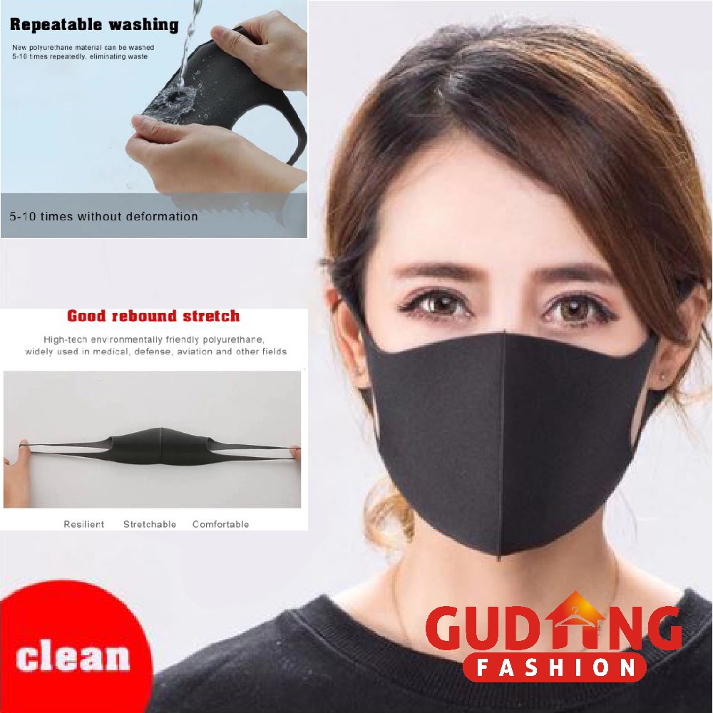 Masker Non Medis Bahan Scuba Korea Bisa Dicuci