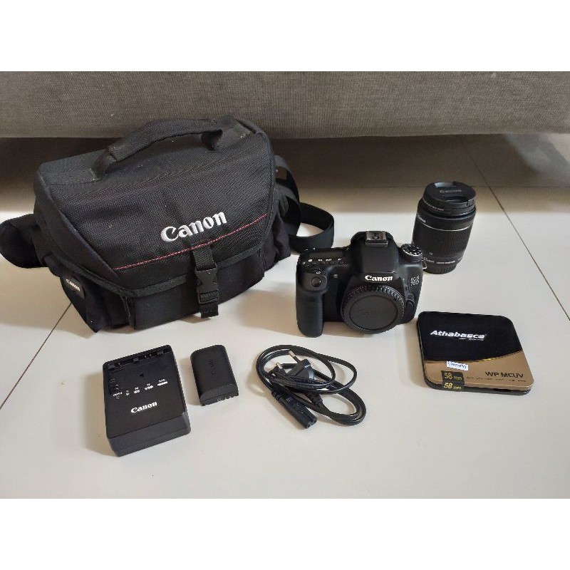 KAMERA CANON EOS 70D with LENSA 18-55Mm Layar Sentuh (SECOND)