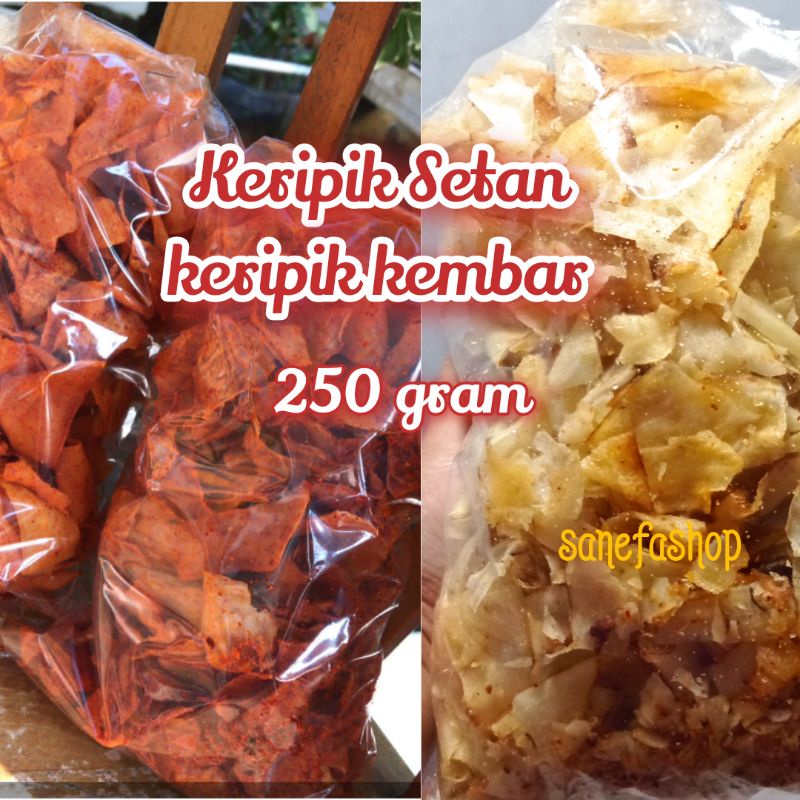 

Kripset Keripik Setan Best Seller 100% Cabai Asli 250 gr/Harga Reseller