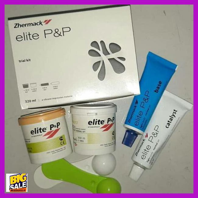 LEHEBEHEL- TRIAL KIT ZHERMACK DOUBLE IMPRESSION PUTTY LIGHT BODY ELITE P&P DENTAL -ASLII.