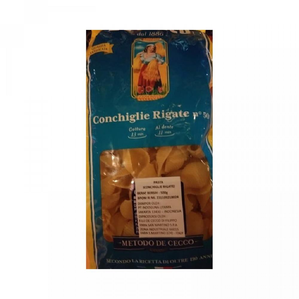 

De Cecco CHONCIGLIE RIGATE 500 Gr n 50 Pasta Asli Original Impor Italy