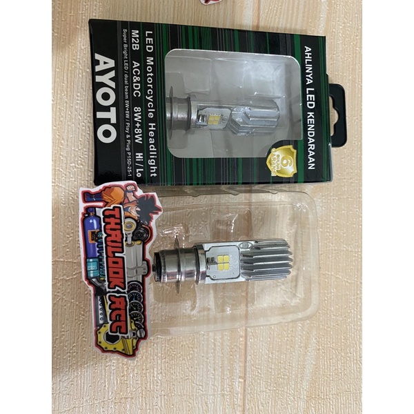 LAMPU LED AYOTO  M2B H6 T19 BEBEK MATIC ! DUS HIJAU