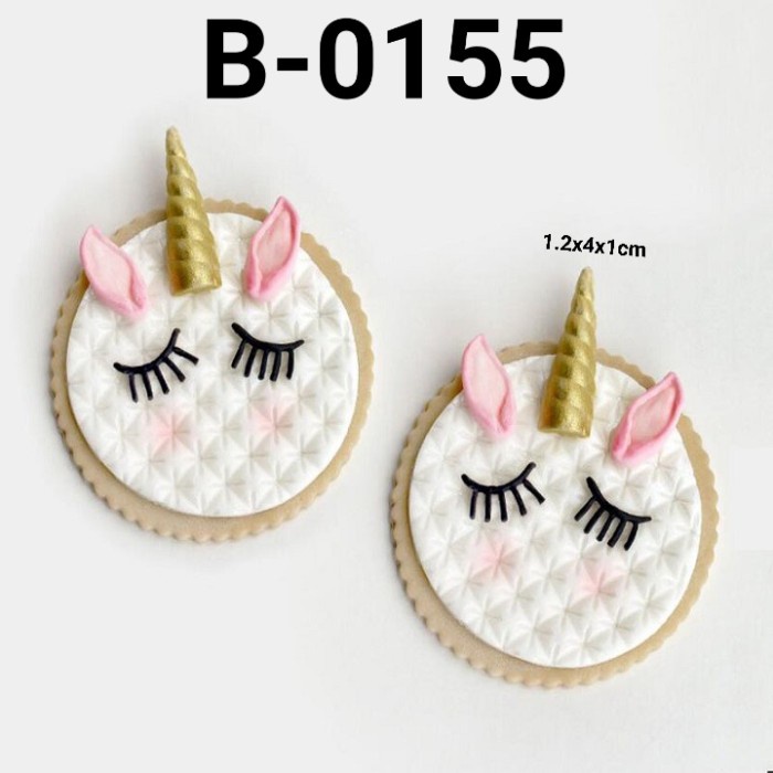 

B-0155 CETAKAN SILIKON PUDDING COKLAT FONDANT TANDUK TELINGA UNICORN PROMO TERBARU