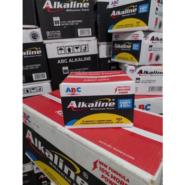 alkaline AAA isi 6 kemasan box isi 12 pack