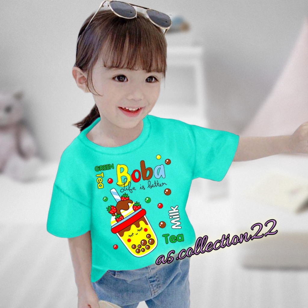 KAOS ANAK BOBA TEA 1-10 TAHUN