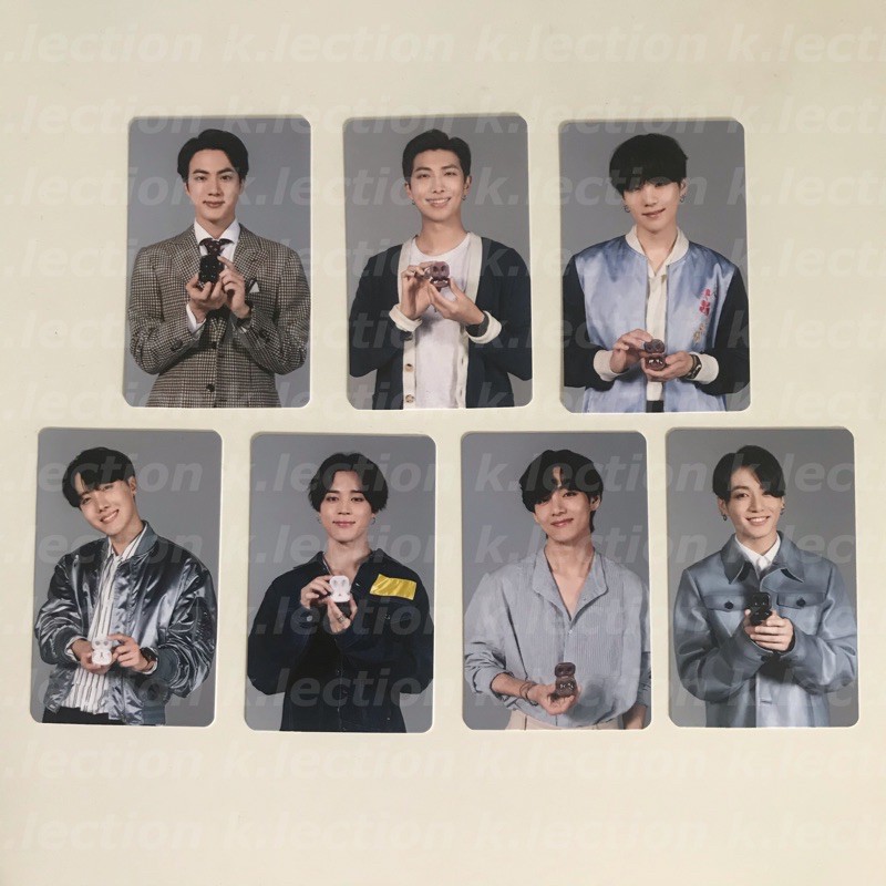 bts official photocard X samsung live buds jin RM suga jhope jimin taehyung jungkook