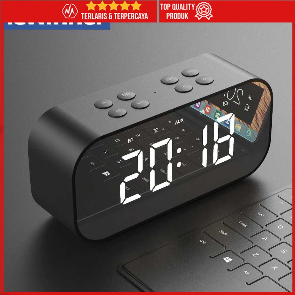 AEC Jam Alarm Clock with Bluetooth Speaker TF AUX - BT501