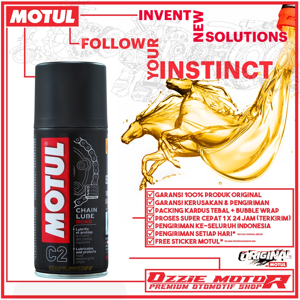 MOTUL C2 &amp; C3 CHAIN LUBE ROAD 150ml  OLI MOTOR IMPORT ORIGINAL