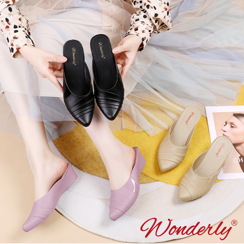 Sepatu Wanita Wedges Wonderly | Flat Shoes Wanita l A910-3