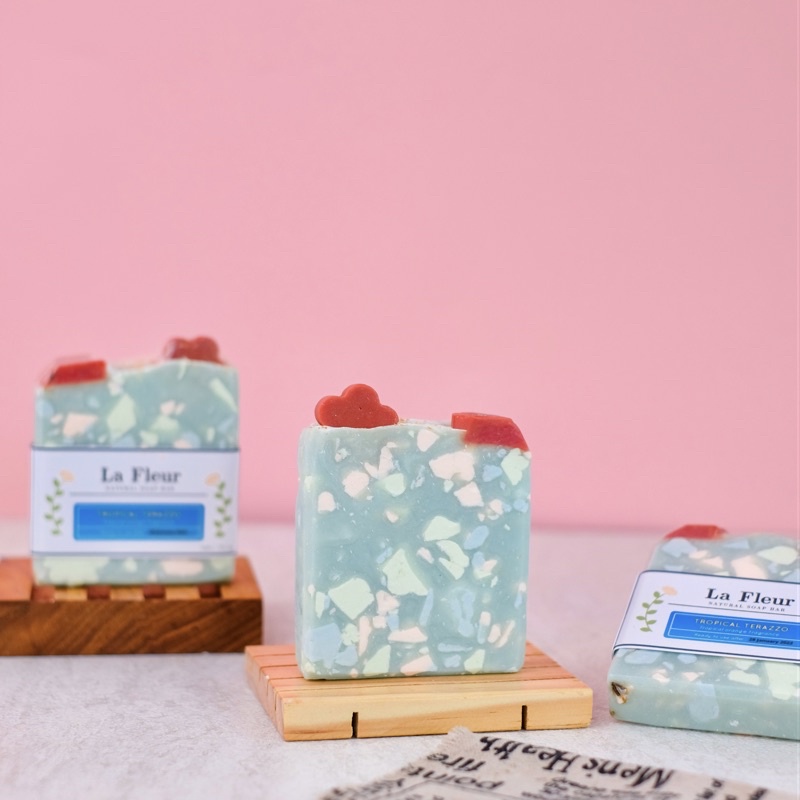 La Fleur Natural Soap Bar Terazzo