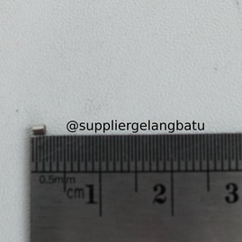 Aksesoris stopper kecil 1mm silver bahan rangkai gelang kalung tali