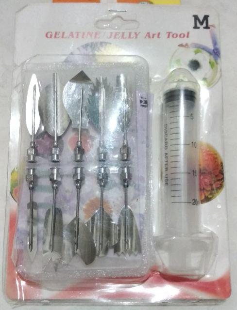 3d Jelly Art Pudding Agar Agar Puding Alat Suntik Puding Jelly Art Tools