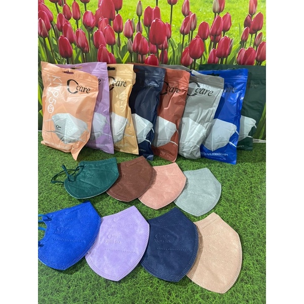 MASKER KN95 MOUSON CCARE 5D POKANA MIX WARNA 1PACK 10PCS TERMURAH