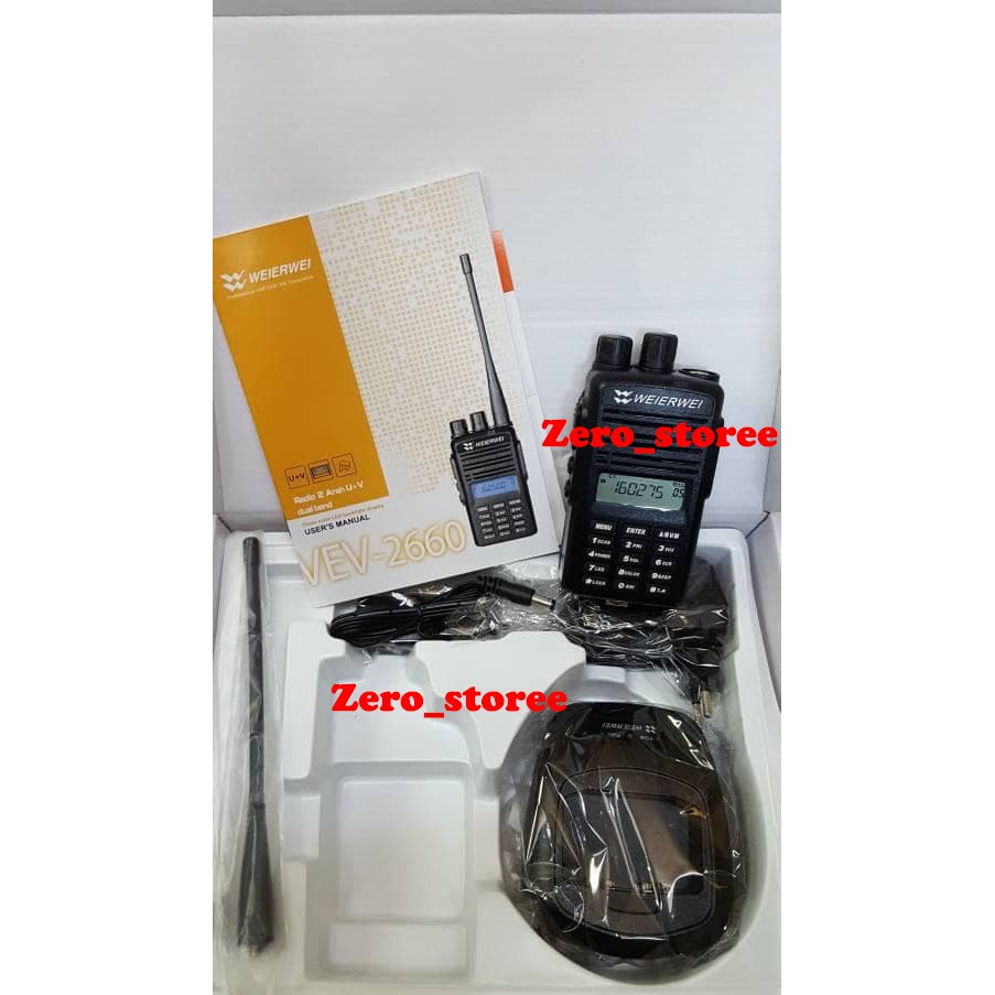 Weierwei VEV-2660 HT Dualband Ori Garansi VHF UHF Werwei WW VEV2660 Handy Talky Walkie talkie Handie