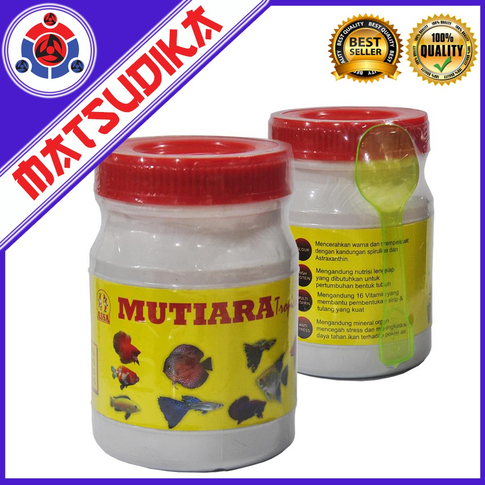 

Mutiara Tropical Makanan Pakan Ikan Bubuk 100 Gram