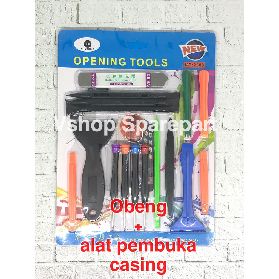 Obeng Set Alat Pembuka Casing Semua Merek Handphone Opening Tools 2288
