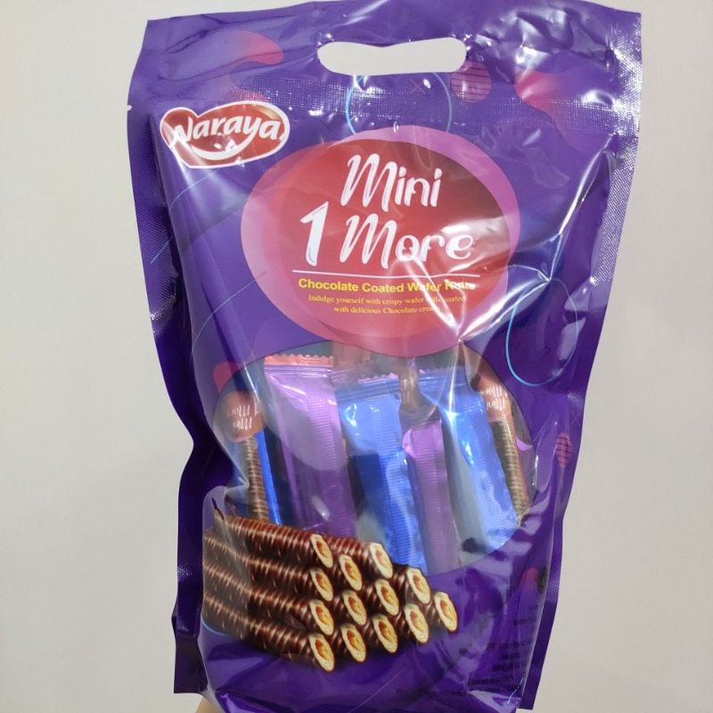 

Naraya Mini 1 more / chocolate wafer roll isi 40 pcs