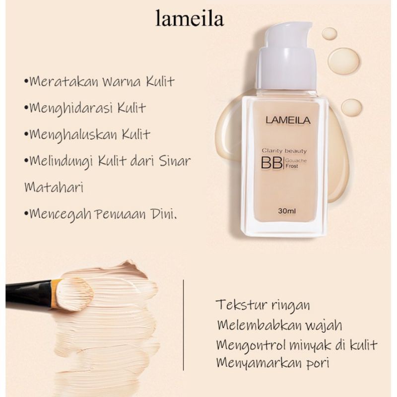 Lameila BB Cream Perfect Repair Clarity Beauty / BB Cream Menyamarkan Noda Hitam &amp; Pori-Pori / BB Cream Ringan &amp; Melembabkan Kulit / BB Cream Make Up / Lameila Clarity Beauty BB Cream / Lameila LM 3019