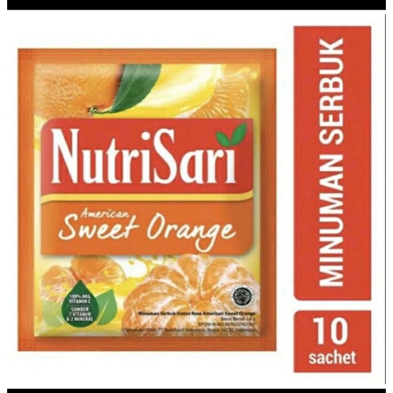 

nutrisari sweet orange renceng isi 10