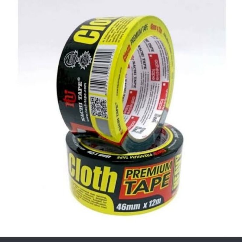 

Lakban kain /cloth tape hitam Nachitape 12M