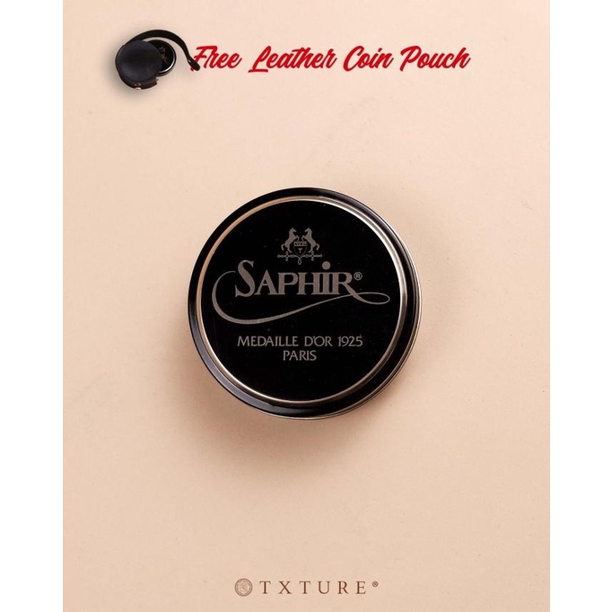 TXTURE / Saphir Pate De Luxe / Wax Polish / Perawatan Sepatu Kulit