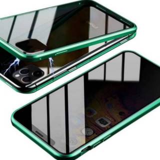 Case magnetic double glass iphone 11 pro max kaca depan