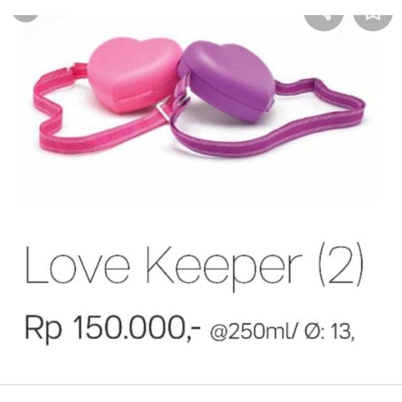 Love keeper Tupperware tempat Snack tupperware