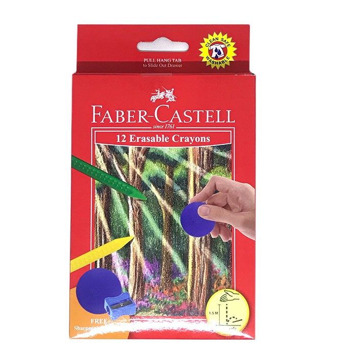 Tokotab - FABER CASTELL Crayon Erasable 12 Warna