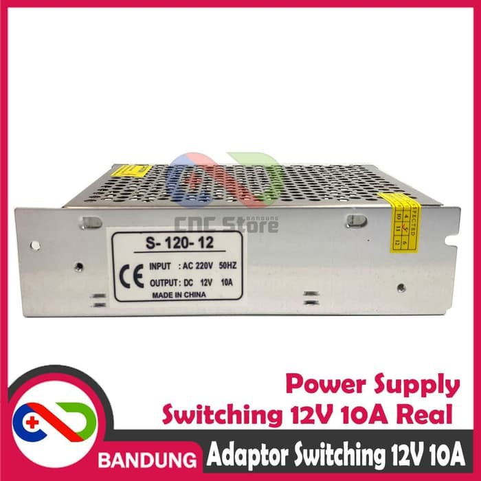 ADAPTOR 12V 10A POWER SUPPLY SWITCHING JARING PELTIER CCTV LED STRIP