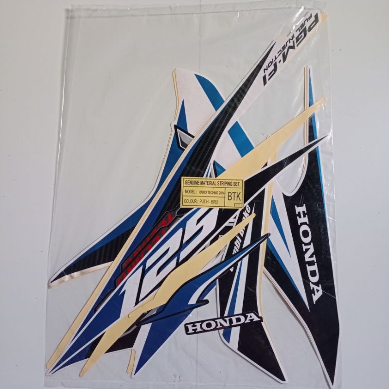 STRIPING LIST STIKER HONDA VARIO 125 TECHNO FI TAHUN 2014 STIKER VARIO TECHNO 2014