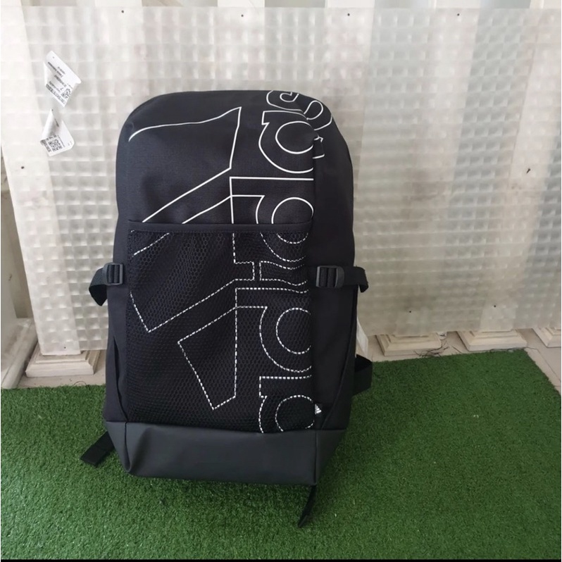 Adidas Original badge of sport response backpack black white
